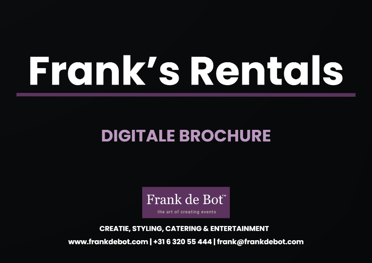 digitale brochure, flyer, verhuur, rentals